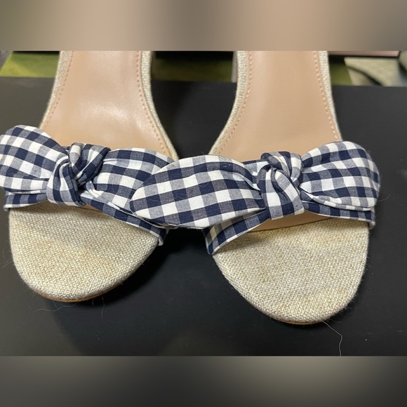 NW BCBGeneration Jessa Gingham Dress Sandals 7.5M Stiletto Heel - Picture 4 of 5